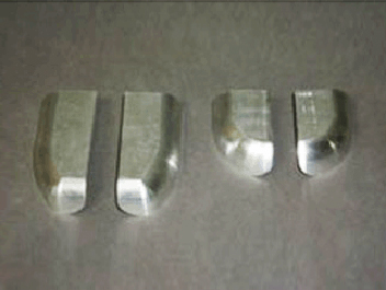 鋁制件去氧化皮、啞光處理前后